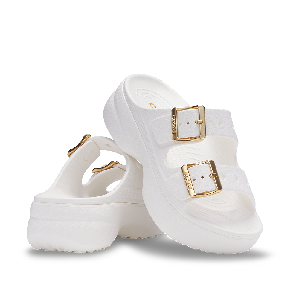 Womens Saturday Metallic Buckle Platform Sandal