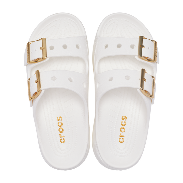 Womens Saturday Metallic Buckle Platform Sandal