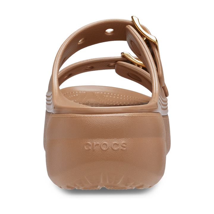 Womens Saturday Metallic Buckle Platform Sandal