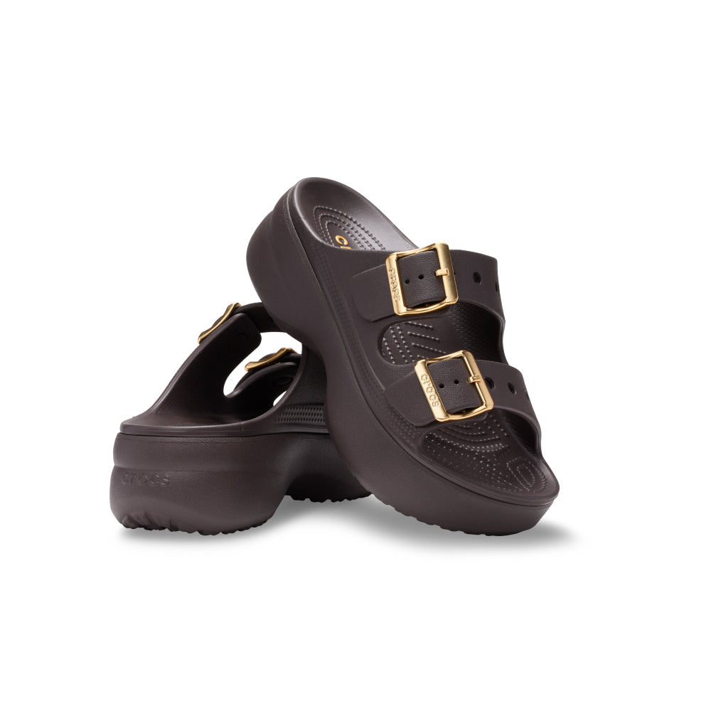 Womens Saturday Metallic Buckle Platform Sandal