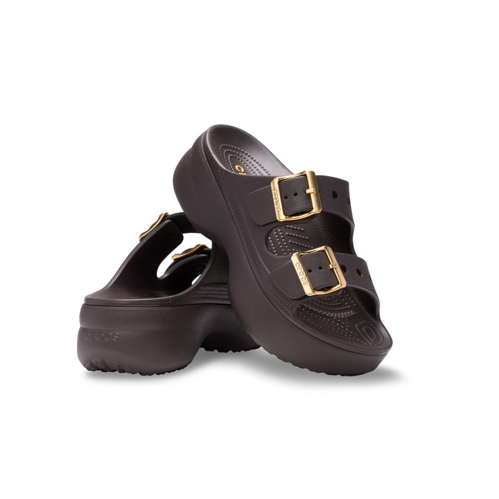 Womens Saturday Metallic Buckle Platform Sandal