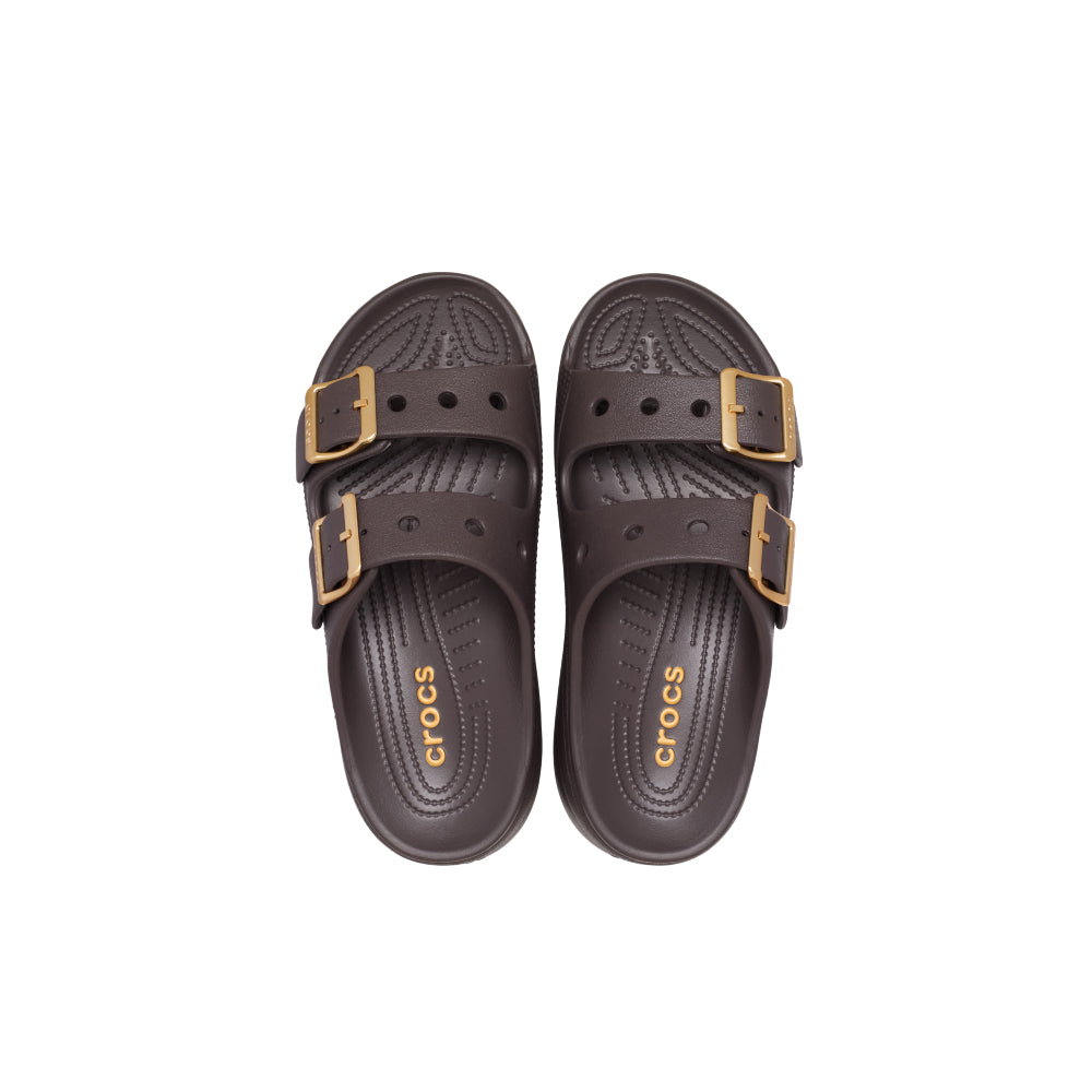 Womens Saturday Metallic Buckle Platform Sandal