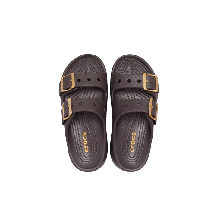 Womens Saturday Metallic Buckle Platform Sandal