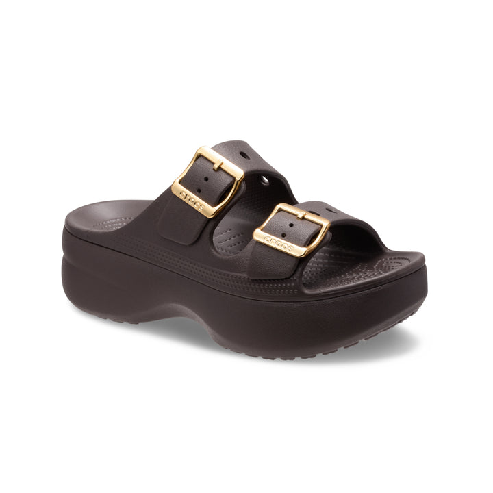 Womens Saturday Metallic Buckle Platform Sandal