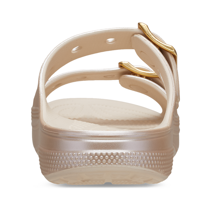 Womens Saturday Buckle Tinted Metallic Sandal