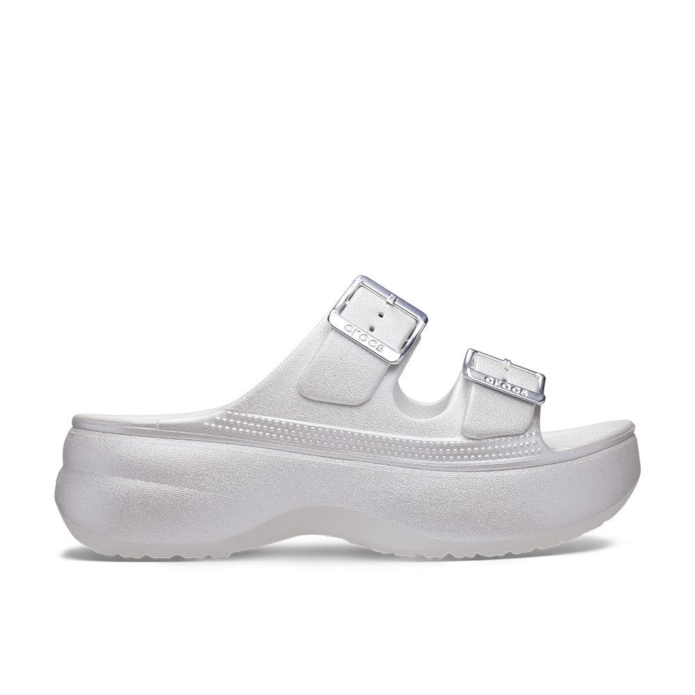 Womens Saturday Metallic Buckle Tinted Platform Sandal