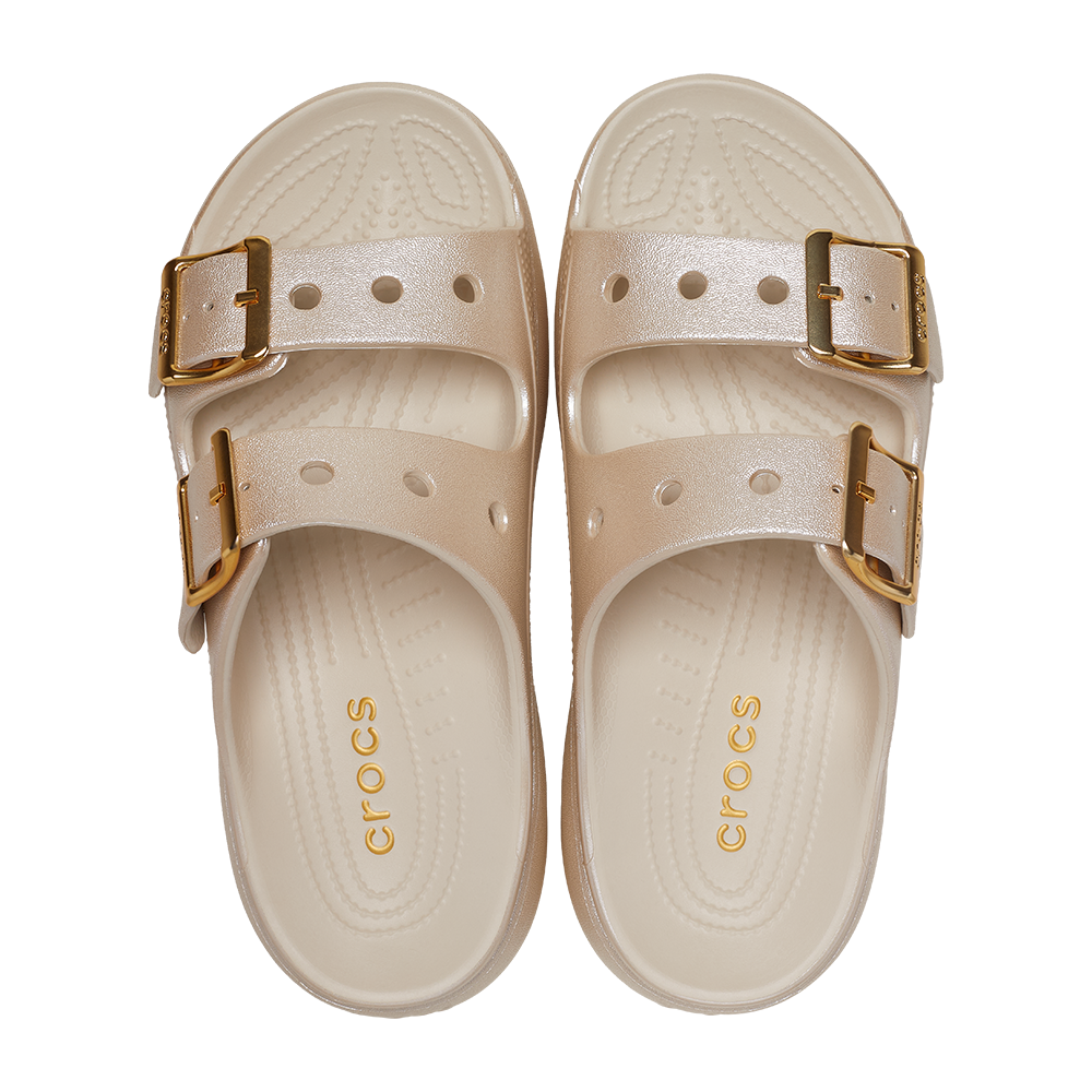 Womens Saturday Metallic Buckle Tinted Platform Sandal
