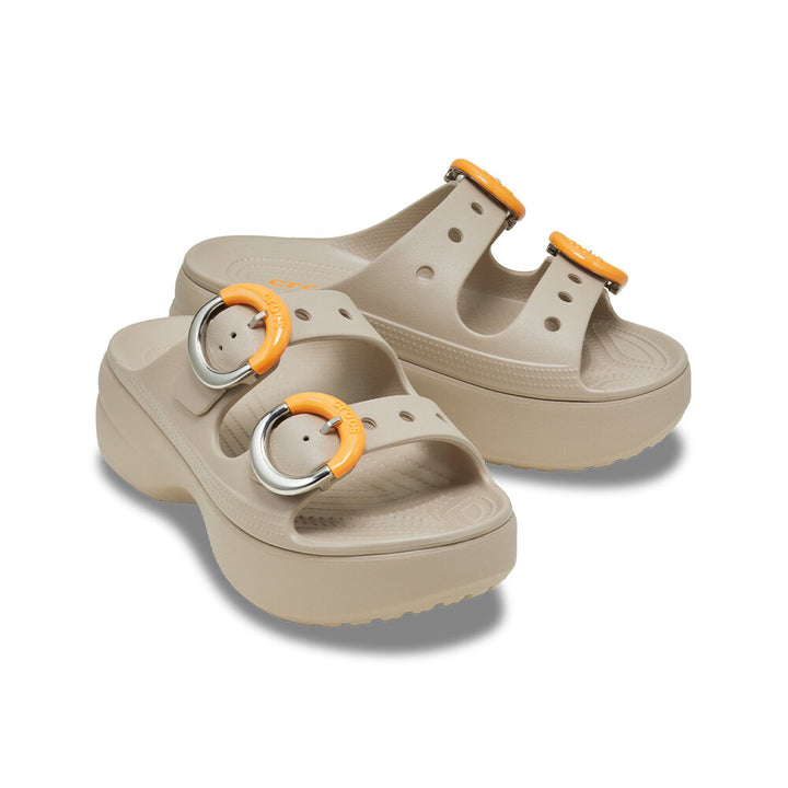 Women Saturday Platform Dipped Buckle Sandal
