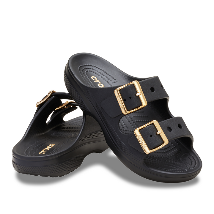 Women's Metallic Buckle Saturday Sandal