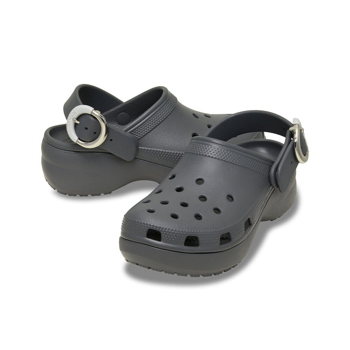 Women Classic Platform Dipped Buckle Clog