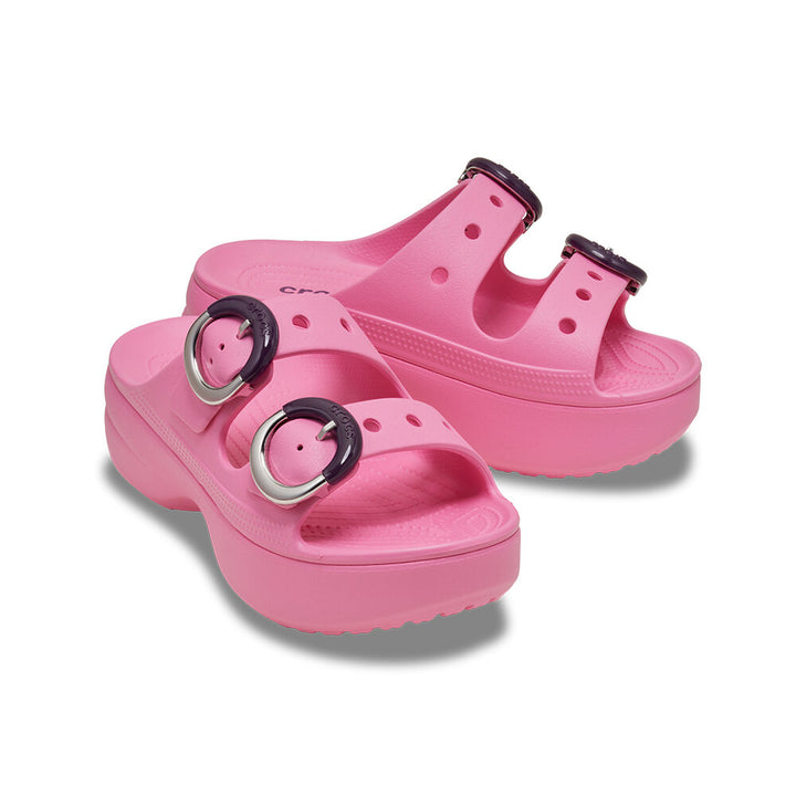 Women Saturday Platform Dipped Buckle Sandal