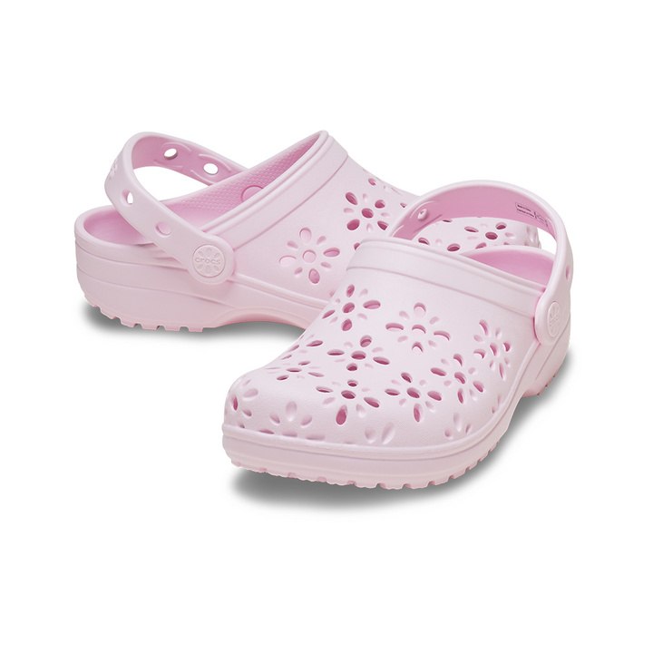 Kids' Classic Floral Cut-Out Clog