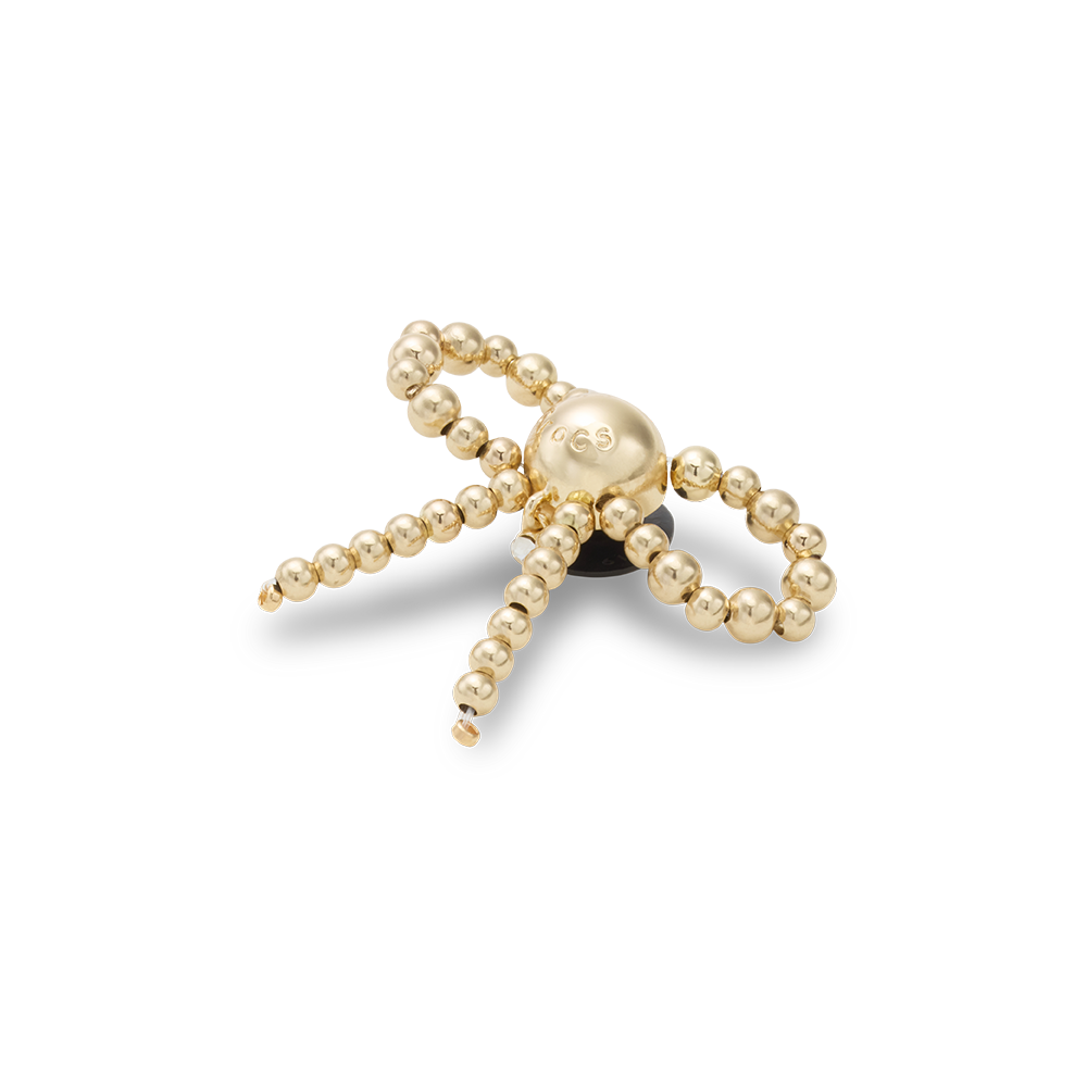 Gold Beaded Bow