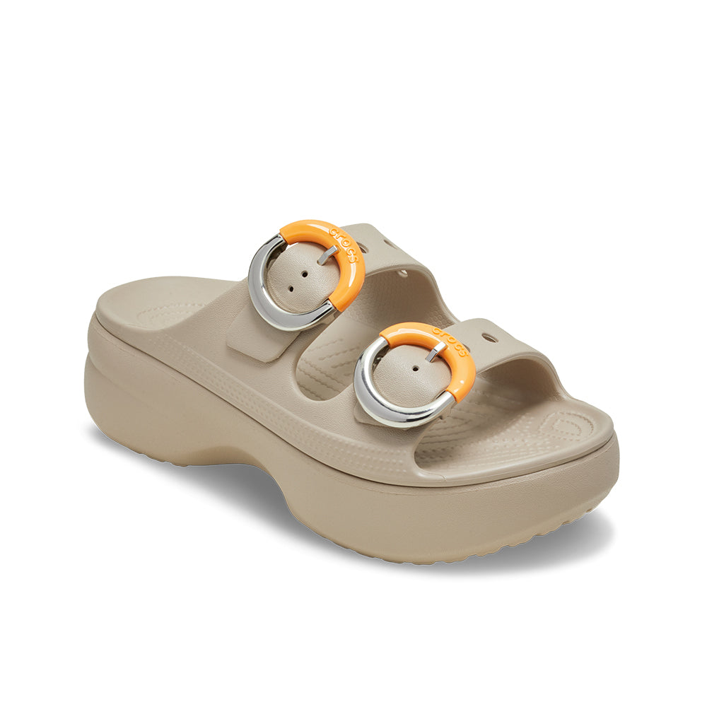 Women Saturday Platform Dipped Buckle Sandal