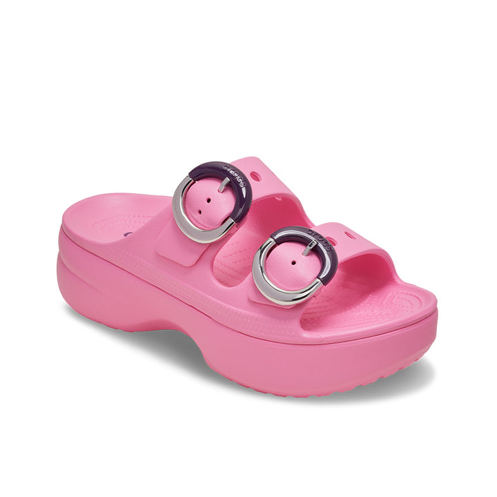 Women Saturday Platform Dipped Buckle Sandal