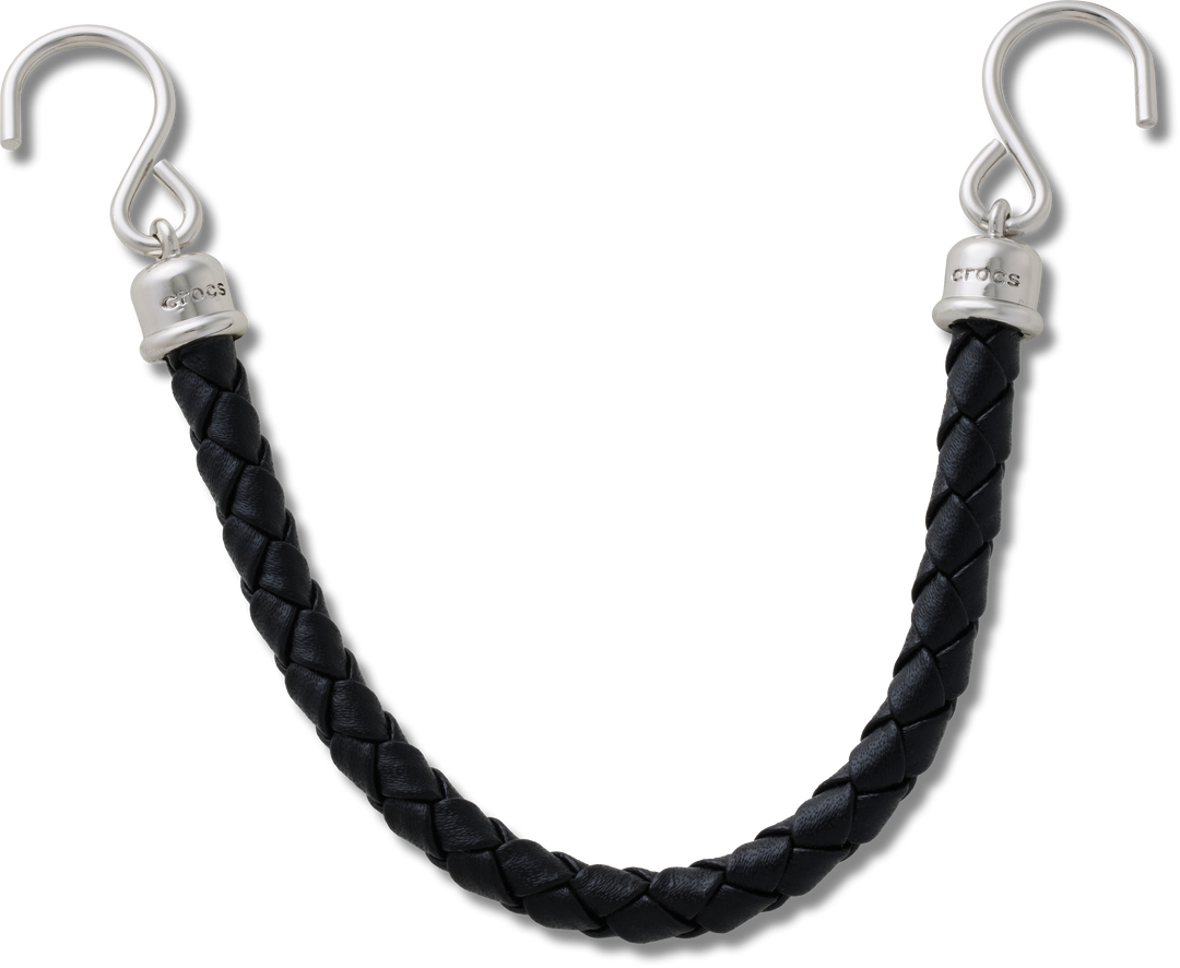 Silver VG Leather Rivet Chain